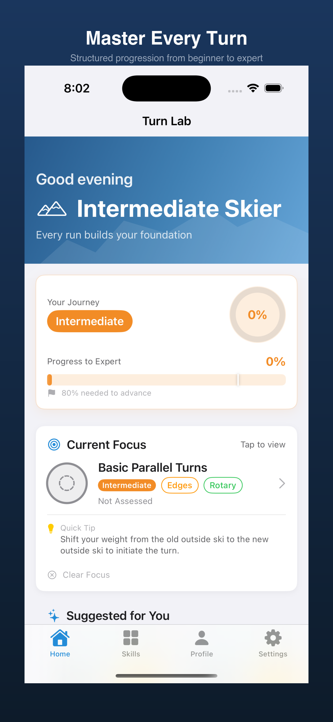 Turn Lab App - Ski Coaching Dashboard